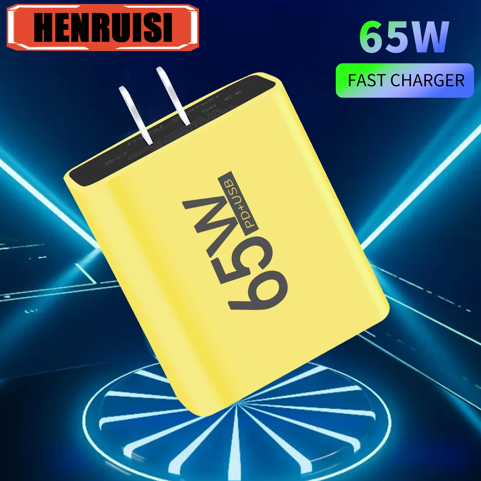 

65W 6 Ports USB C PD Fast Charger Quick Charge 3.0 Mobile Phone Wall Charger Adapter for iPhone Samsung Xiaomi Huawei EU US Plug