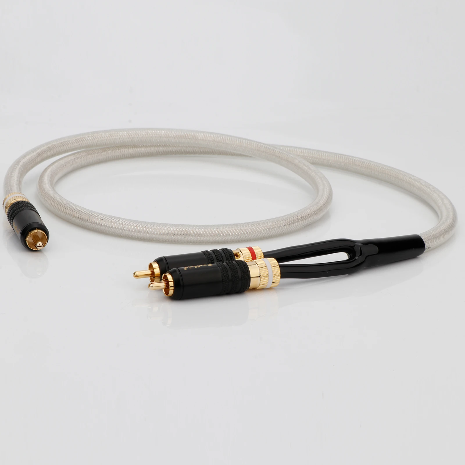 HiFi RCA to2RCA 케이블 앰프 DVD SPDIF 2RCA 남성-2RCA 남성 프리미엄 스테레오 오디오 케이블