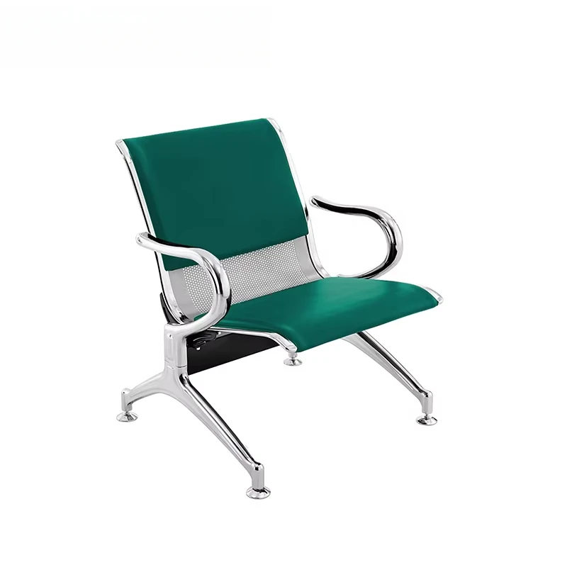 Leather Cushion Airport Waiting Chair Airport Modern Waiting Room Chair Public Seating Waiting Bench 3 Seater