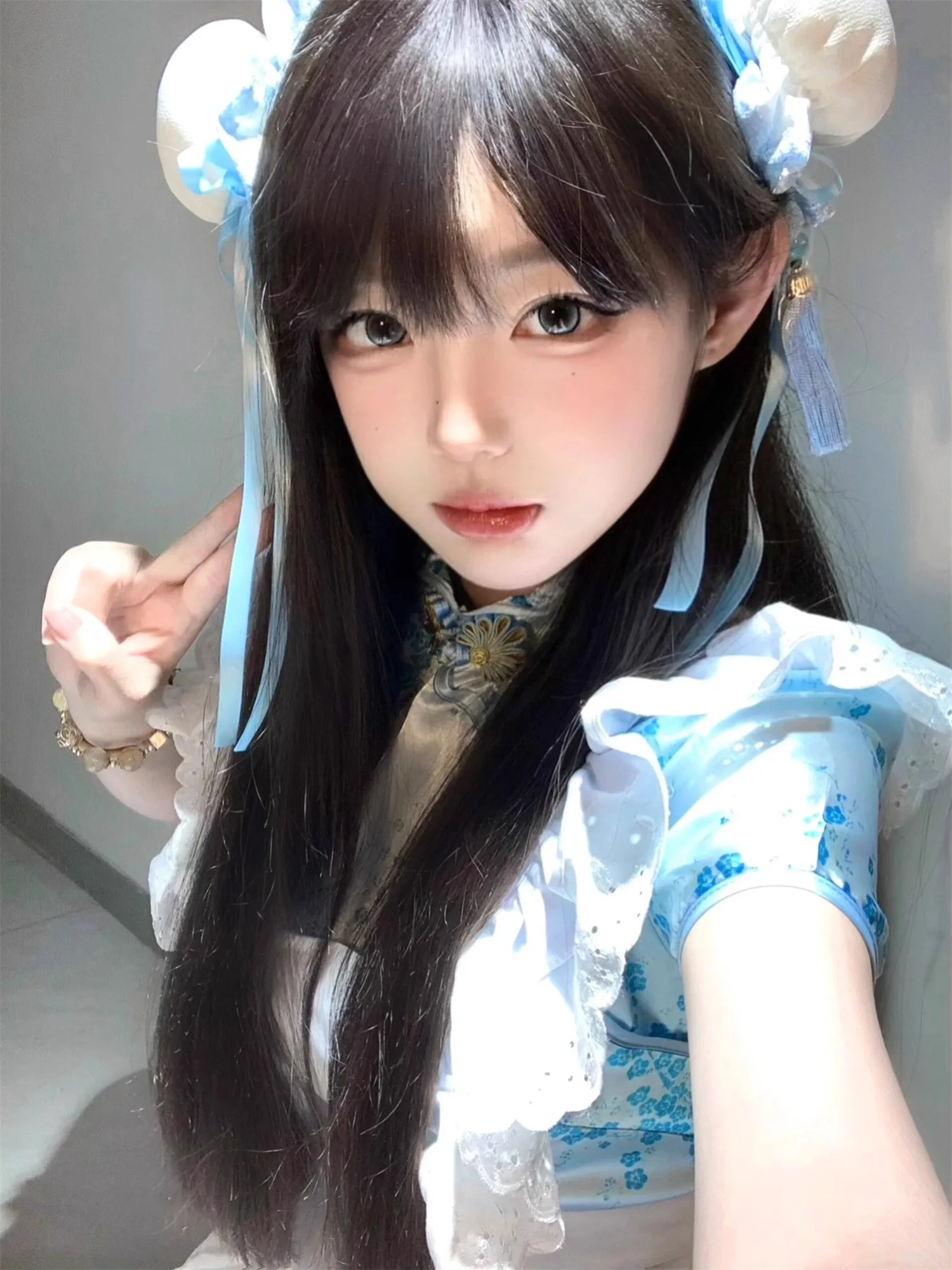 ชุดคอสเพลย์ Dr loween Cisas สไตล์สาวน้อยน่ารักแบบสาวใช้ หรือ สไตล์สาวน้อยน่ารักแบบสวมใส่ได้ทุกวัน ทำจากวัสดุอื่นๆ