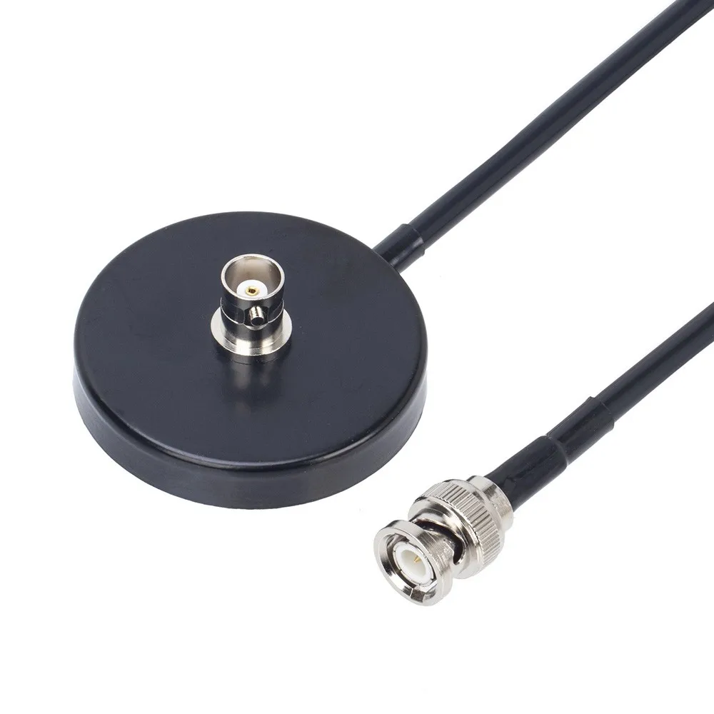 Antenna Magnetic Base with 5 Meters RG58 Coaxial Extension Cable Suitable for CB Radio BNC Male antenna