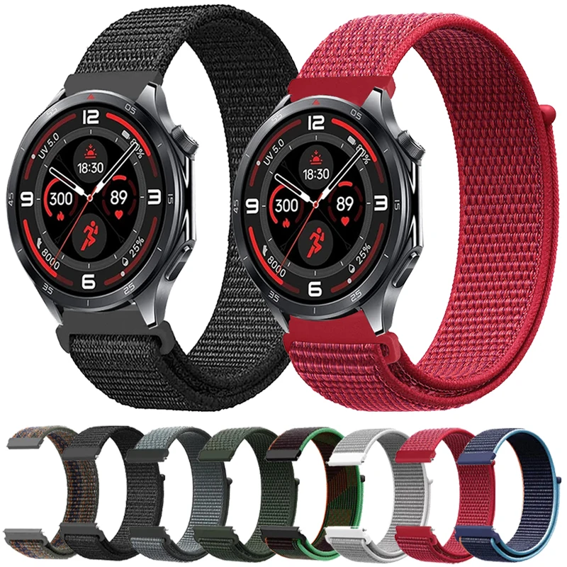 Loop Nylon Woven Strap For OnePlus Watch 3 2 2R OPPO Watch X 4 Pro Sport Bracelet For Realme Watch 3 2 S Sports Smart Watch Band