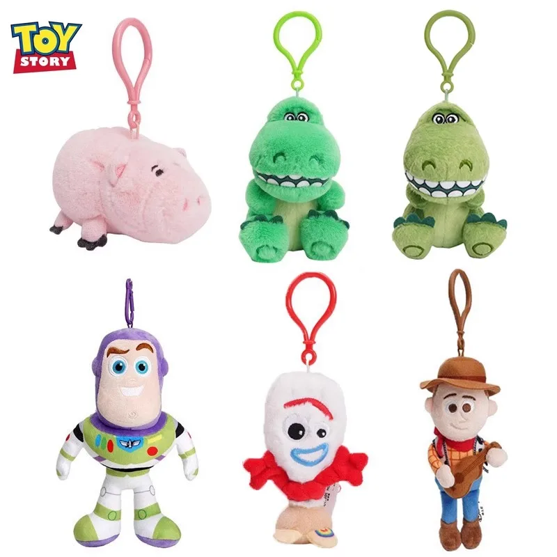 Genuine Disney Buzz Lightyear Plush Toys Fantasy Toy Story Pendant Bag Accessories Keychain Bag Car Pendant Valentine's Day Gift