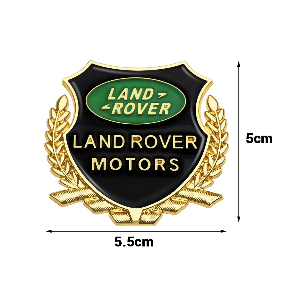 2pcs 3D Metal Car Sticker Wheatlace Styling Badge Decal   For Land Rover Sport Rnage Rover 2 3 Freelander Defender Evoque Emblem