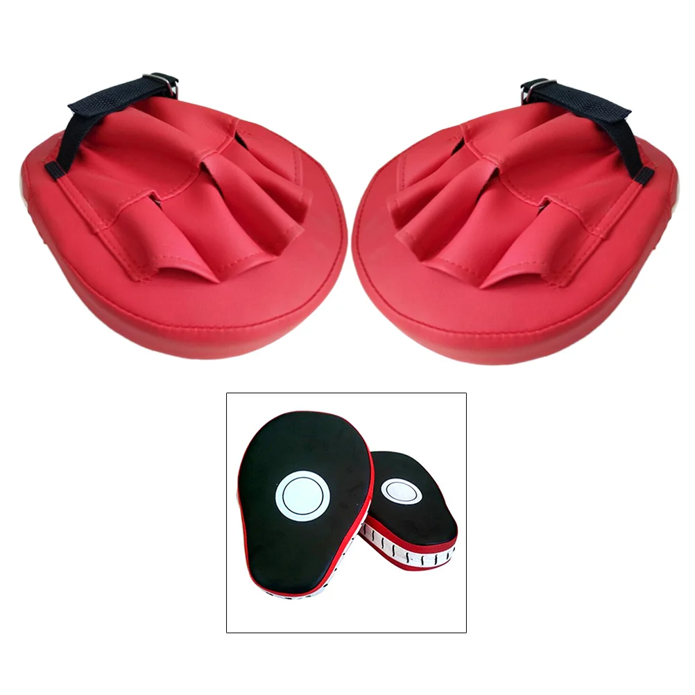

Curved Training Pads Kickboxing Thai Heavy Duty Shock Absorption High Density Foam H Feet Arc Target Red Size Suitable Teens