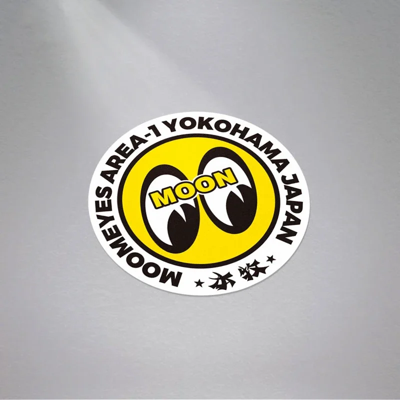 Car Stickers for Cartoon Moon Equipment Speed Shop Eyes Automotive Truck Oil Tank Decal Motor Bike Helmet Decal Tape