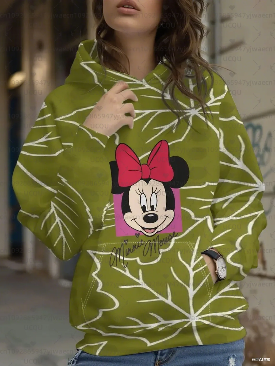 Sudadera informal con estampado 3D de color azul y rosa, Sudadera con capucha de dibujos animados de Mickey Mouse, sudaderas con capucha gráficas para hombres y mujeres