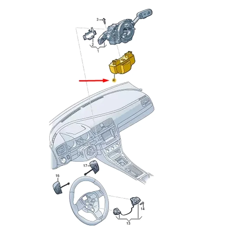 

A10E-For VW ID3 ID4 ID6 SEAT Enyaq Steering Column Lock 1EA905861/ 1EA 905 861