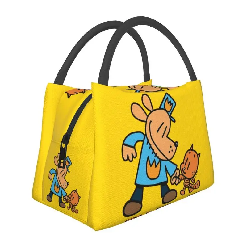 

Animated Films Dogs Man Insulated Lunch Bag for School Office Resuable Cooler Thermal Bento Box Women