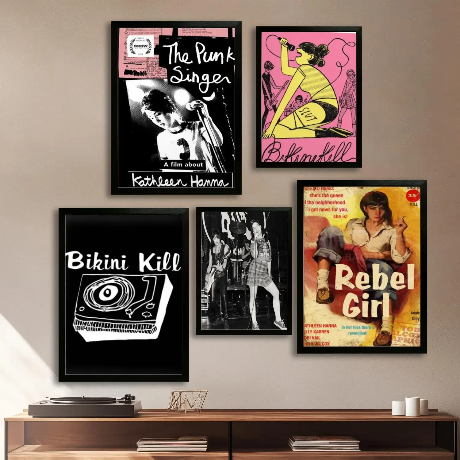 Bikini Kill Canvas Art Poster and Wall Art, Picture Print, Modern Family Bedroom Decor,Decorative painting