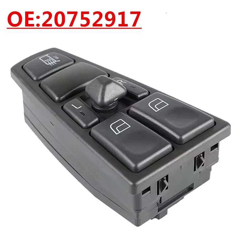 Master Power Window Control Switch 20752917 20455316 For Volvo FH12 2002‑2012  FM 2002‑2012  VNL 2004‑2014 FH FM Version 2 Truck