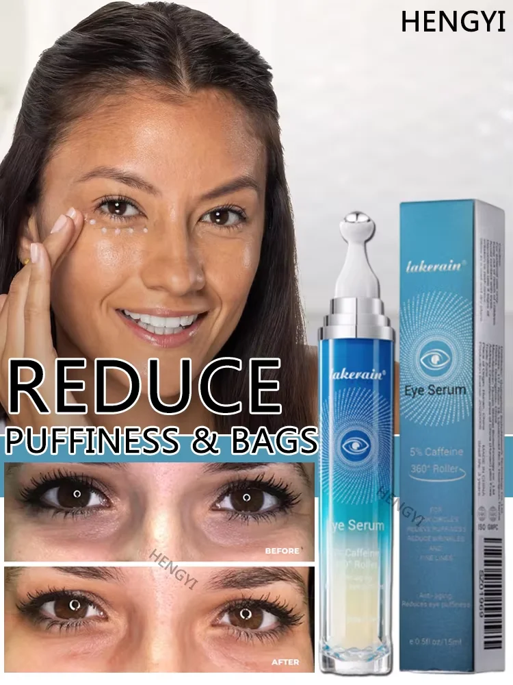 

Caffeine Eye Serum Retinol Remove Dark Circles Eye Smooth Wrinkle Lightening Firming Eye Bags Puffiness Moisturizing Skin Care