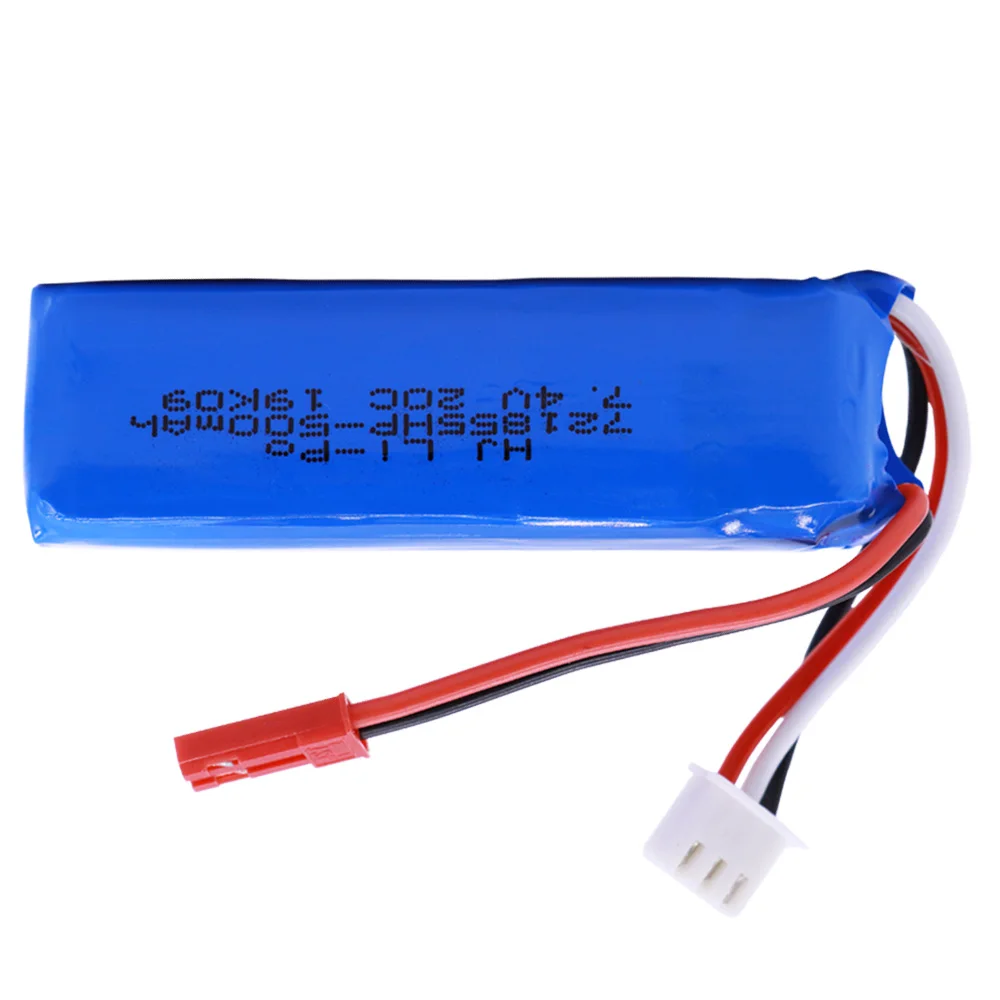 7.4 فولت 500mAh بطارية ليبو 2S ل WLtoys A202 A212 A222 A232 A242 A252 4WD RC سيارة 7.4 فولت 721855 2S ل WLtoys A202 اللعب ملحق