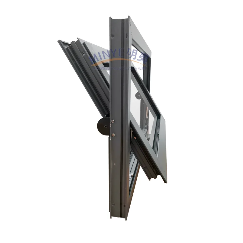 

Aluminum Horizontally Center-hung Swivel Pivot Hung Window