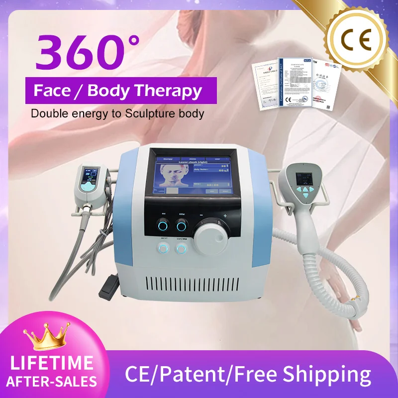 Monopolar RF 360 Ultrasound Fat Reducing Machine 2 IN1 Face Body Lift Lose Weight Anti-Aging Body Contouring Cellulite Reduction