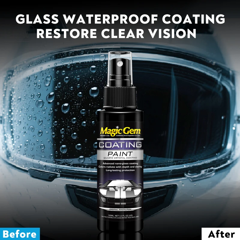 

Magic Gem Car Glass Anti rain Spray windshield helmet rearview mirror nano hydrophobic coating waterproof agent For Toyota
