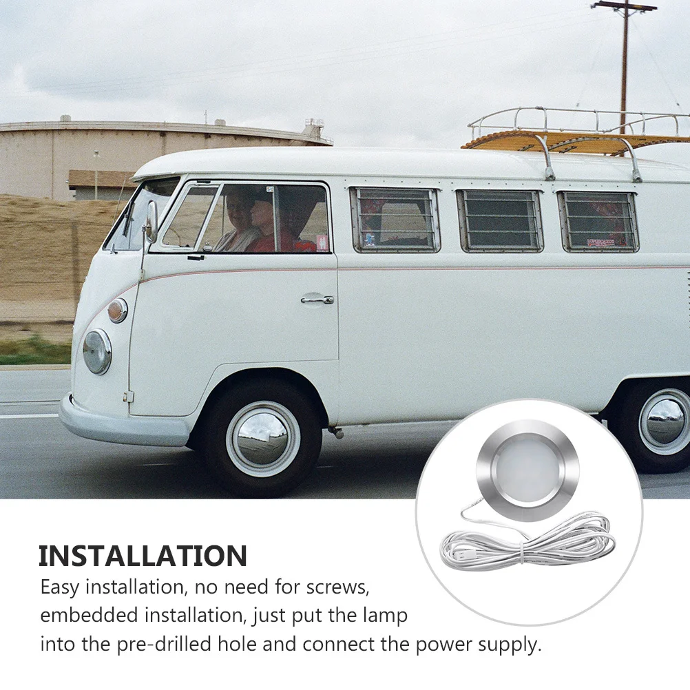 

Recessed Downlight 12V 12-Led For Car Trailer Camper Yacht Bedroom Kitchen Cabinet Closet Ceiling Corridor Ip44