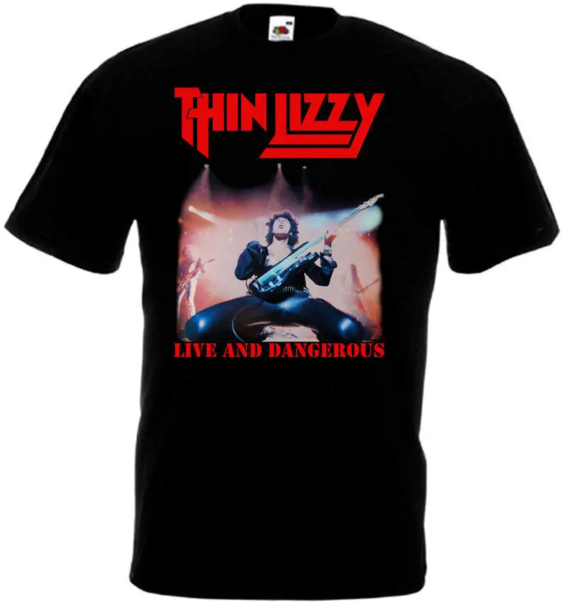 Thin Lizzy Live and Dangerous v2 t-shirt black all sizes S-5XL