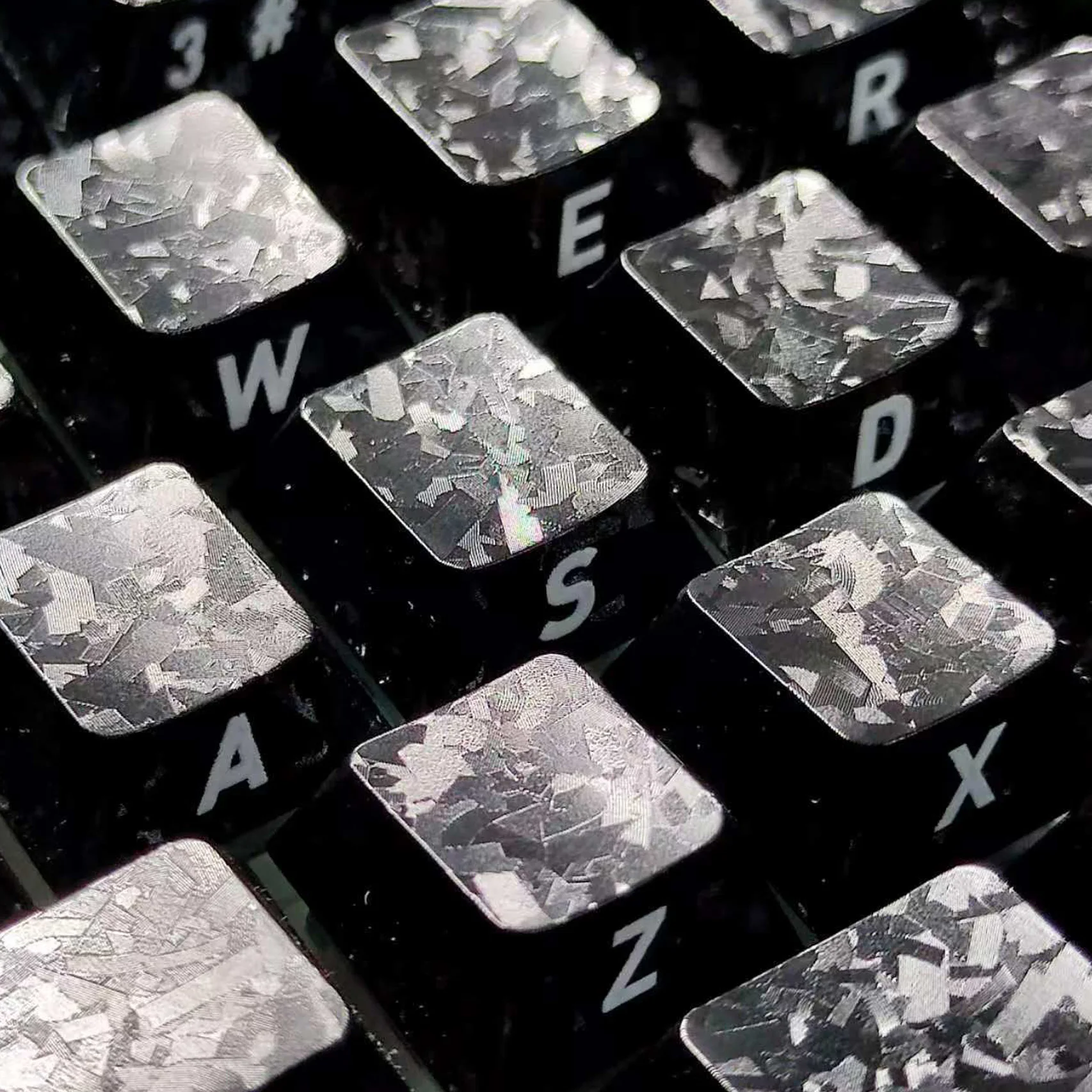 119 مفتاحًا من ألياف الكربون الملمس PC Toner Keycaps Cherry Profile Double Shot Keycap للوحة مفاتيح الألعاب Cherry Gateron MX Switch #3