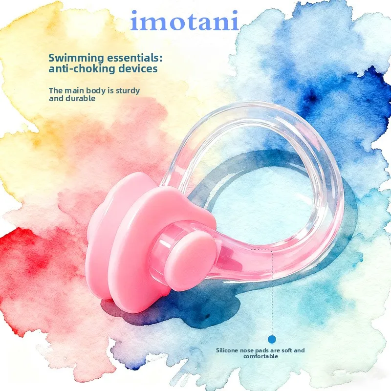 

Водонепроницаемый зажим для носа для плавания, мягкая силиконовая затычка для носа для занятий спортом, противоскользящее и противоударное снаряжение для бассейна