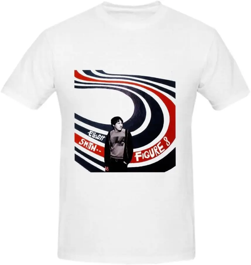 Elliott Smith Figure 8 Custom s Design Round Tees High Quality 100%Cotton Short Sleeve