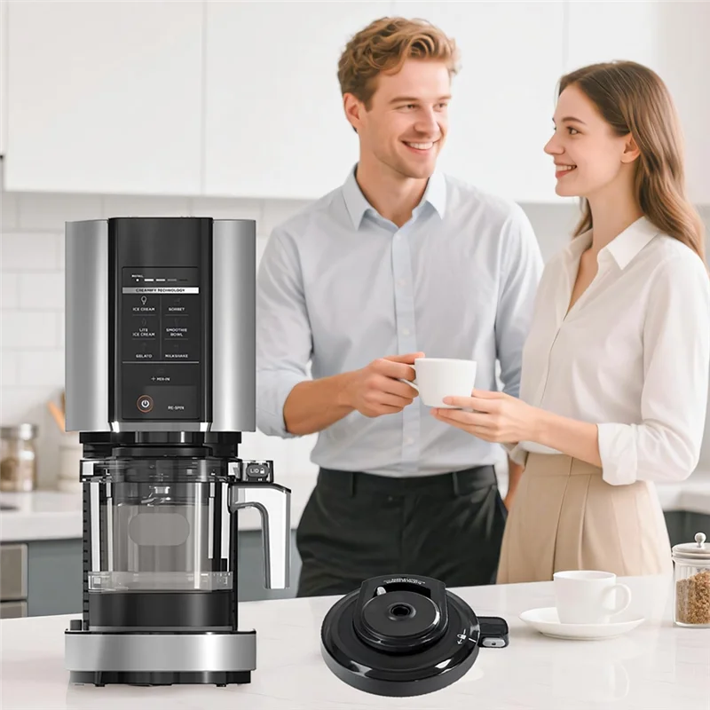 Ninja NC301 아이스크림 메이커와 호환되는 외부 뚜껑 그릇 NC299AMZ/NC301/NC300 시리즈 재사용 가능한 교체 부품-A77G