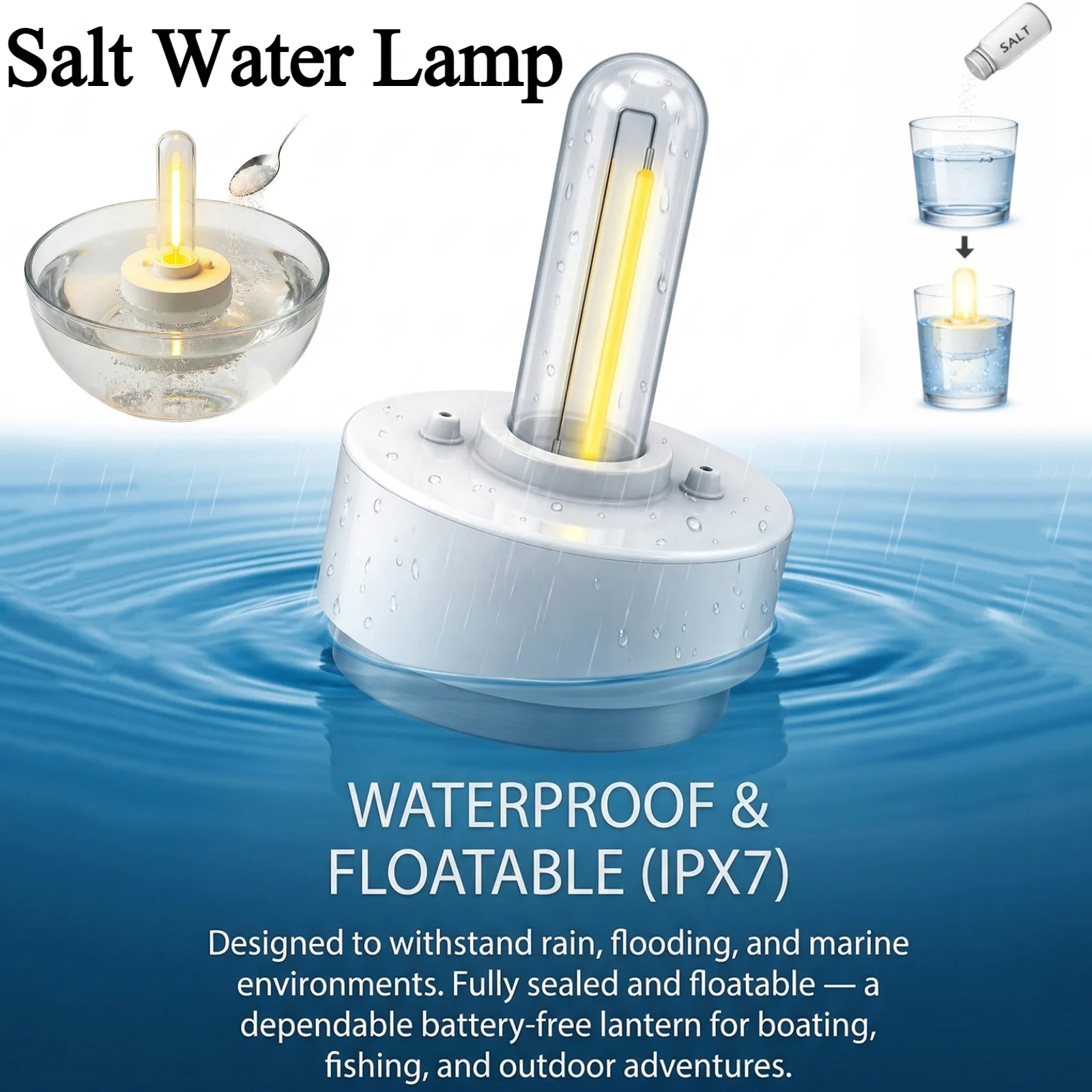 Noodzoutwaterkaarslamp, drijve - Power Outage Light recensie en prijs