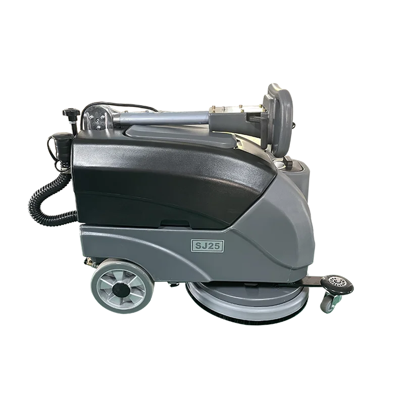 

Grey Color Easy Operated Low Noise 25L Small Floor Scrubber Hand Push Commercial Floor Sweeper