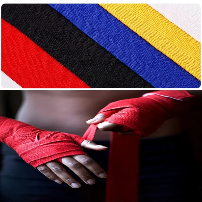 2.5M/5M Boxing Bandage Wrap Cotton Sports Straps Taekwondo Hand Gloves Wrap Combat Protect Belt Boxing Handwraps for Men Women