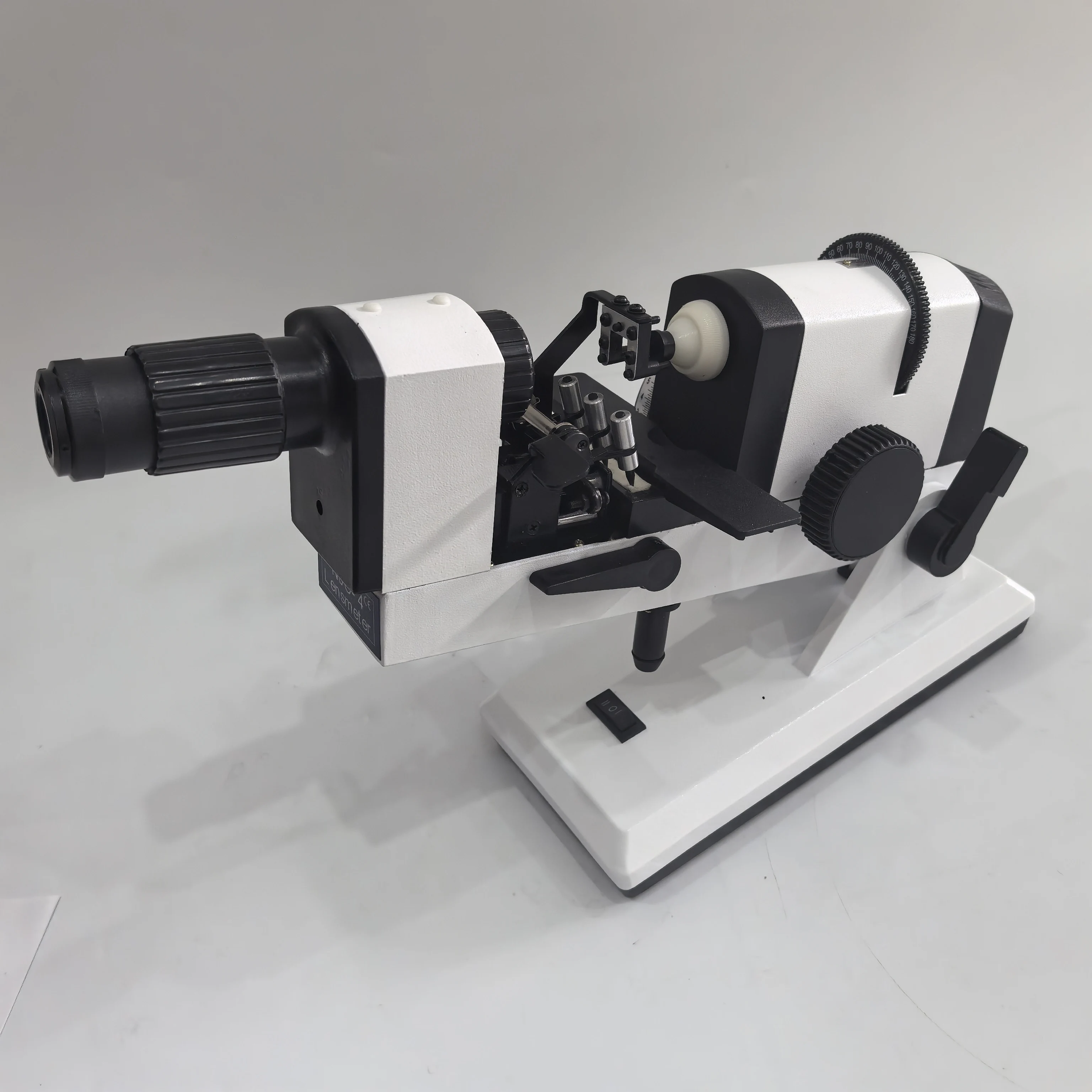 Novo NJC4 Focímetro Óptico Lensômetro Manual Lensmeter AC/DC alimentado Vertometro de leitura externa