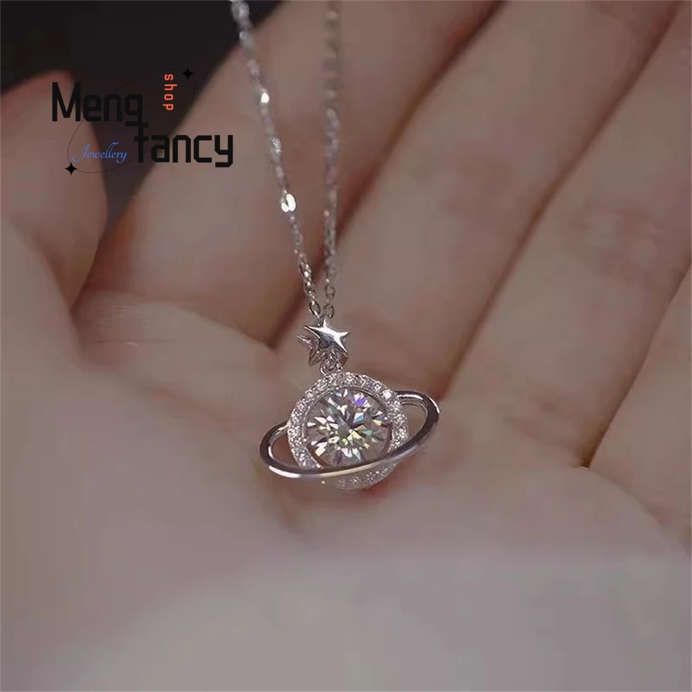 

Cosmic Planet Necklace Women's Light Luxury Design High - End Star River Collarbone Chain Fashion Jewelry Exquisite Elegant Luxu