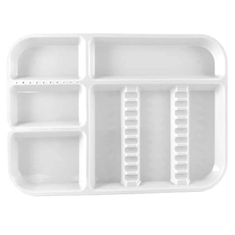 Plateau médical divisé amélioré A27U pour instruments de laboratoire, ensemble d'instruments médicaux, laboratoire, tatouage et salon de beauté
