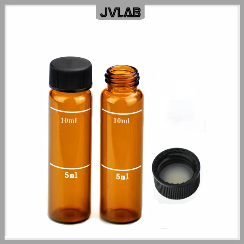 EPA Vial Cap COD Chromatography Vials Cover 17mm Polypropylene Cap With PTFE/Silicone Septa For EPA Storage Bottle 10ml 100/PK