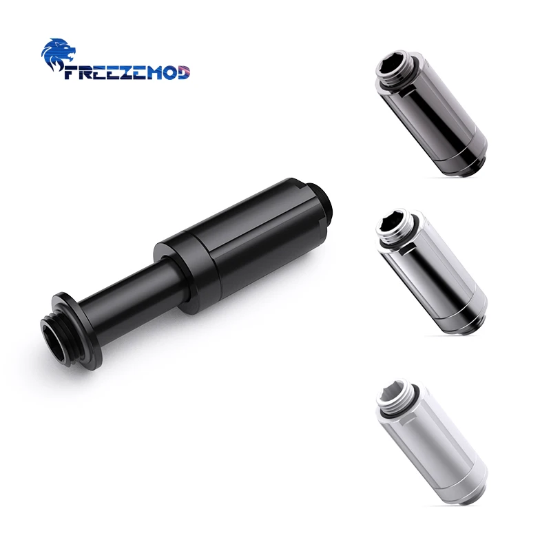 Freezemod GSSJT-E3 SLI/CrossFire Water Cooling Bridge Extendable GPU Fitting with G1/4 Thread for Multi-Graphics Card Systems