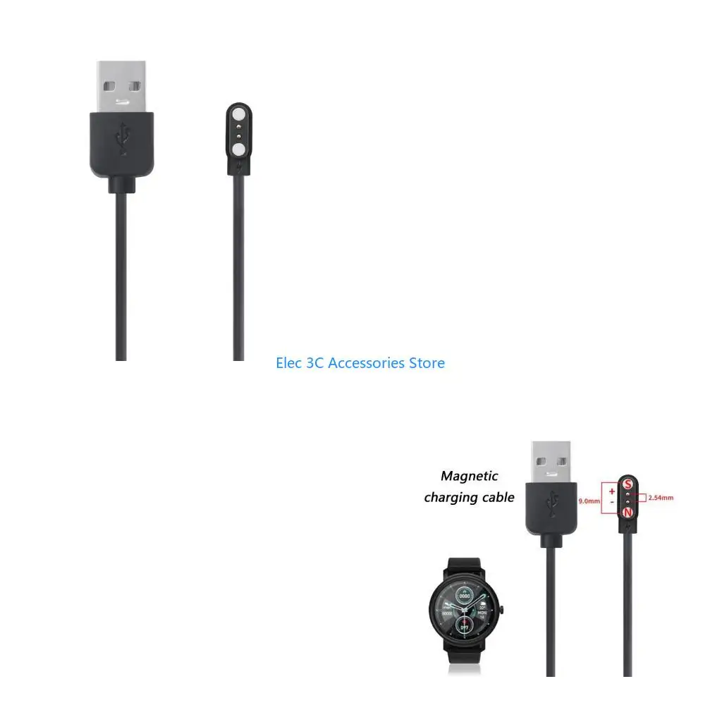Y51A Quick Charging Adapter Cable USB Connection Line for Watch T2 60cm