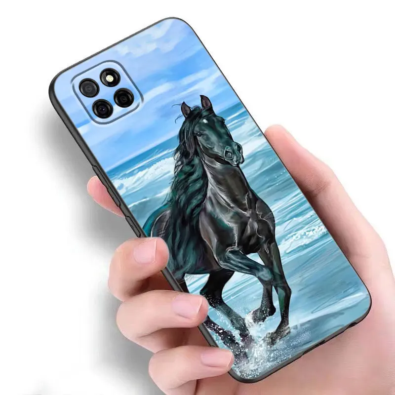 Running Horse Animal Phone Case For Samsung Galaxy A13 A22 A32 4G A53 A73 5G A21 A30 A50 A52 S A12 A23 A31 A33 A51 A70 A71 A72