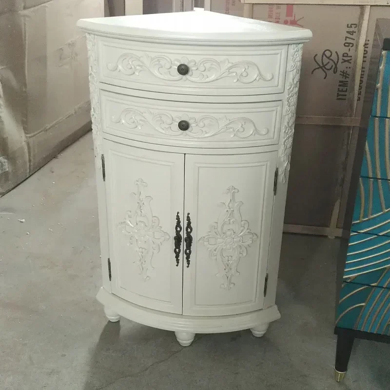 TAO Tao Corner Cabinet Triangle Cabinet Carved Locker Living Room Side Cabinet Corner