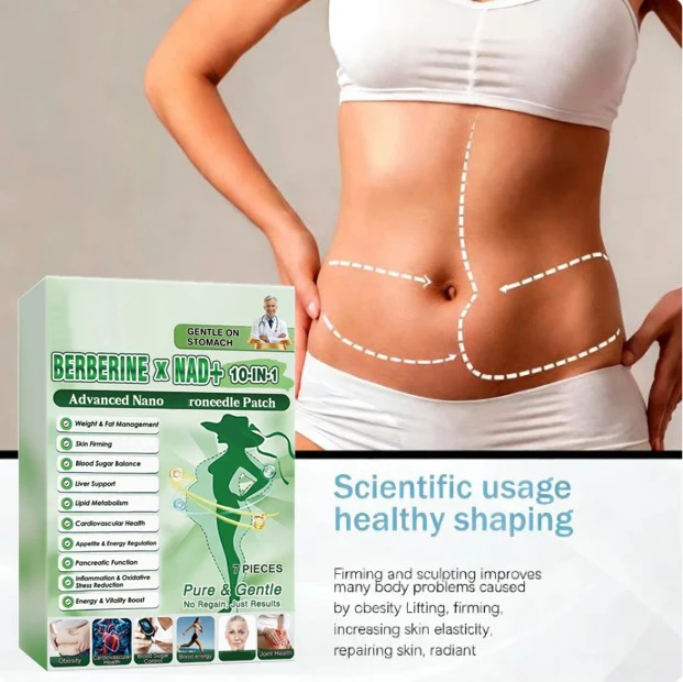 

Набор из 7 нанопластырей - Усовершенствованный пластырь для тела 10-в-1 с 72-часовым пролонгированным действием для контроля веса, для всех полов, 2026