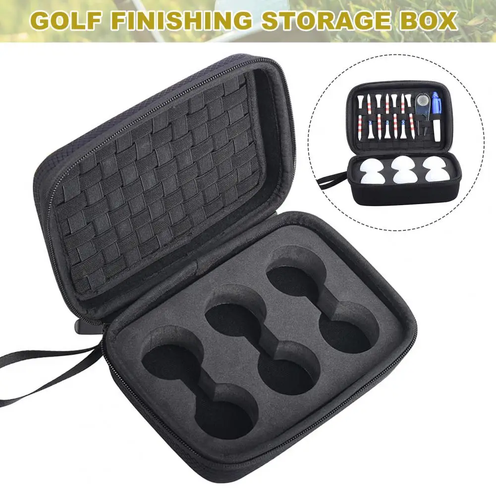 

Golf Accessories Case 6 Balls Tees Repair Divot Tools Golf Hat Clip Ball Marker EVA Hard Shell Storage Bag Organizer 골프용품