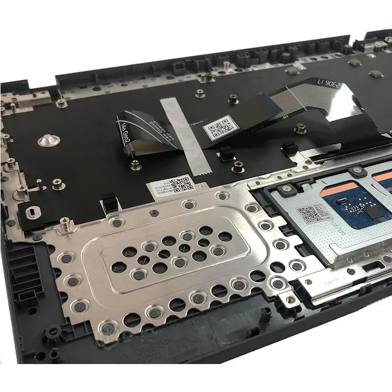 غطاء علوي علوي بديل للكمبيوتر المحمول Palmrest غير بإضاءة خلفية للوحة المفاتيح الأمريكية جزء تجميع لوحة اللمس لينوفو 14e Chromebook Gen3