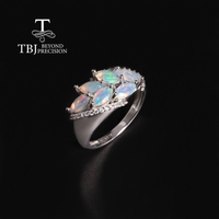 Gorgeous design rich color October birthstone natural Opal Ring women's fine jewelry 925 sterling silver birthday gift