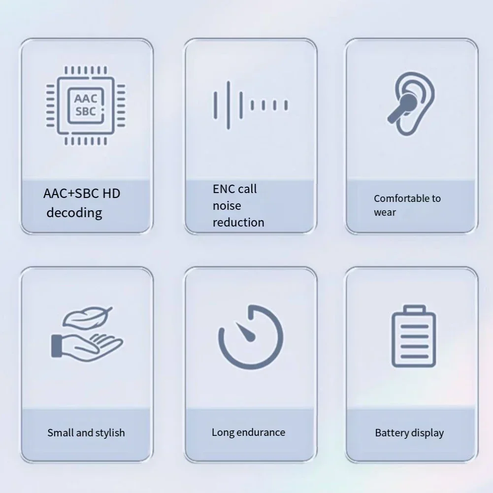 Auriculares transparentes compatibles con inalámbricos TWS con pantalla Digital de potencia LED, auriculares intrauditivos estéreo duales de larga resistencia