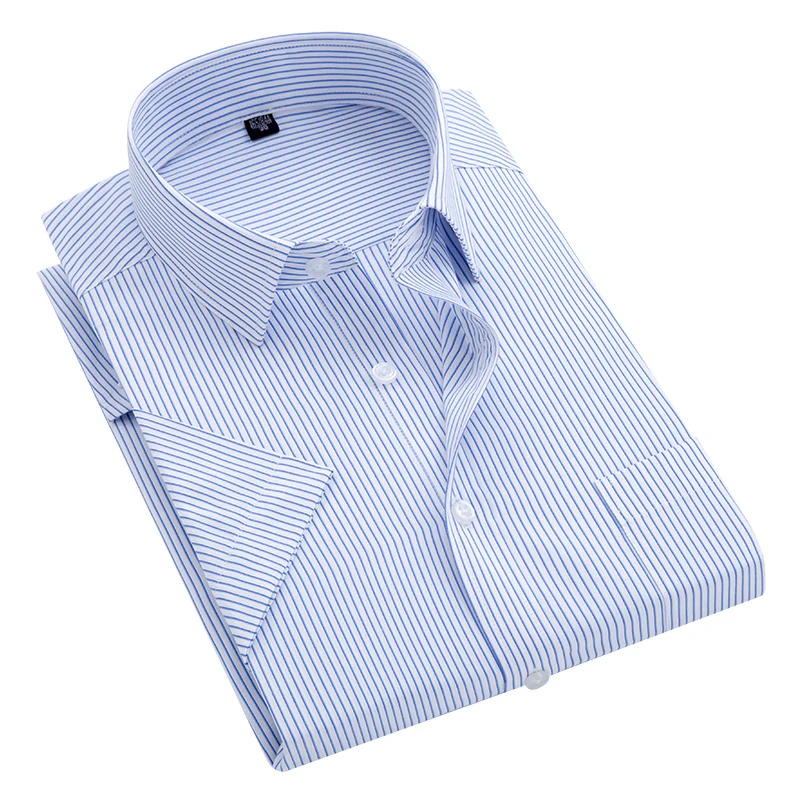 

Casual Striped Lapel Long Sve irt Leisure Cuban Collar Polyester Fiber Busin Gentleman Sle Commute Suitable Spring