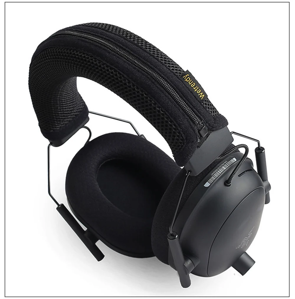 YAYINCC Qualitäts-Kopfhörer-Kopfbügel-Abdeckung für Razer BlackShark V2 V2X Kopfhörer, Reißverschluss-Strickstoff-Kopfbügel-Schutzhülle – Detail 7