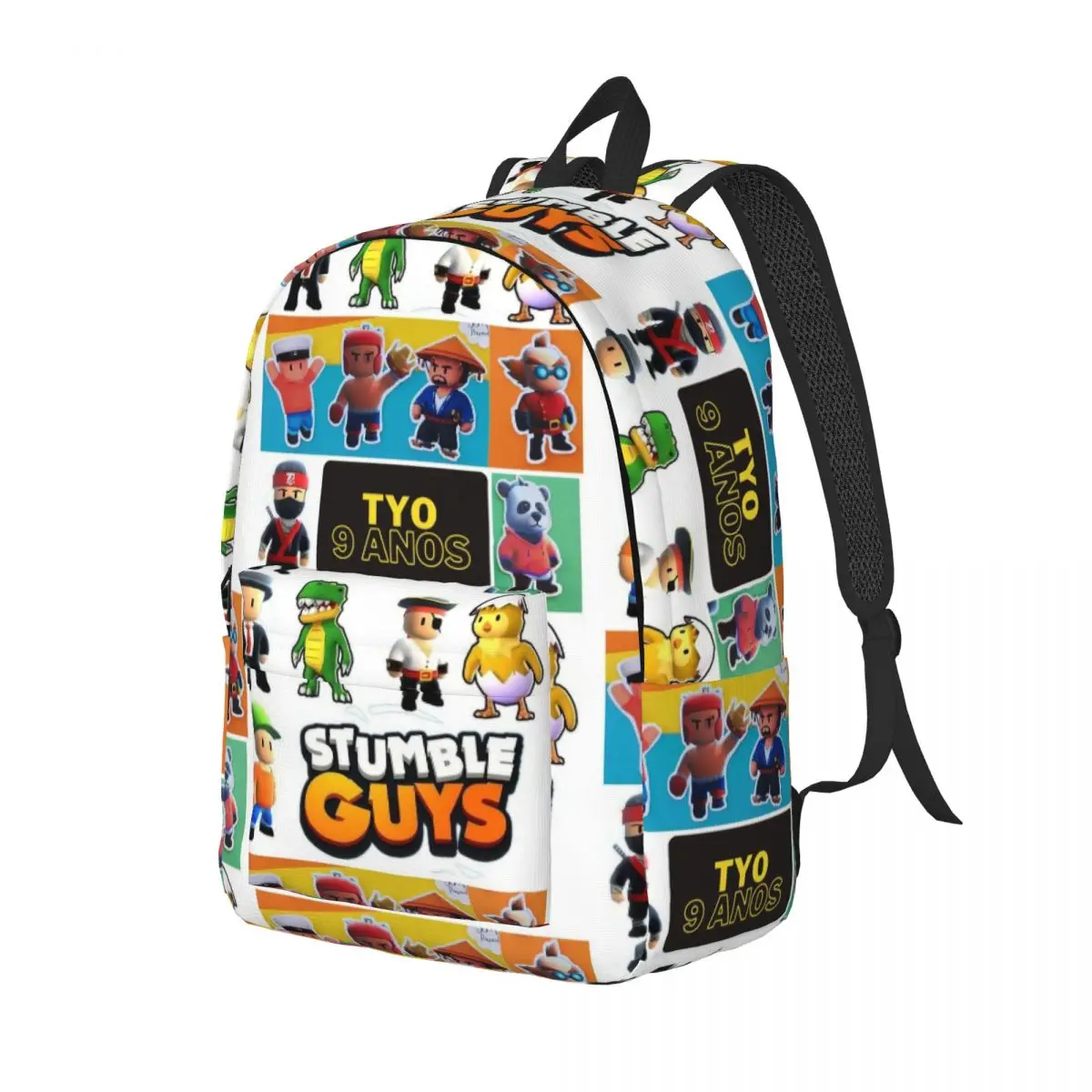 Stumble Guys Game Backpack for Men Women Casual High School Work Daypack Cartoon Laptop Canvas Bags Gift