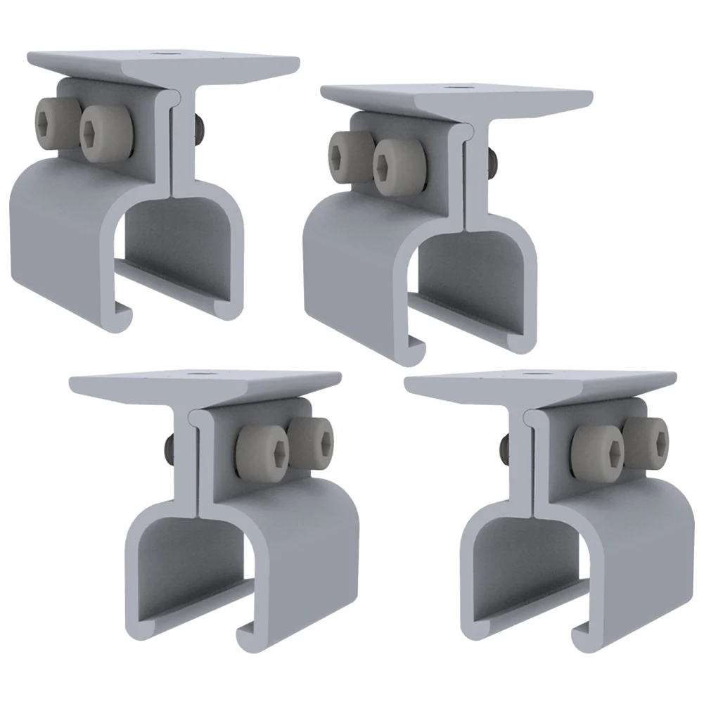 1/4Pcs Aluminum Standing Seam Clamp Roof Mounting Bracket With Stainless Steel Screws For Solar PV Panel Installation Accessorie