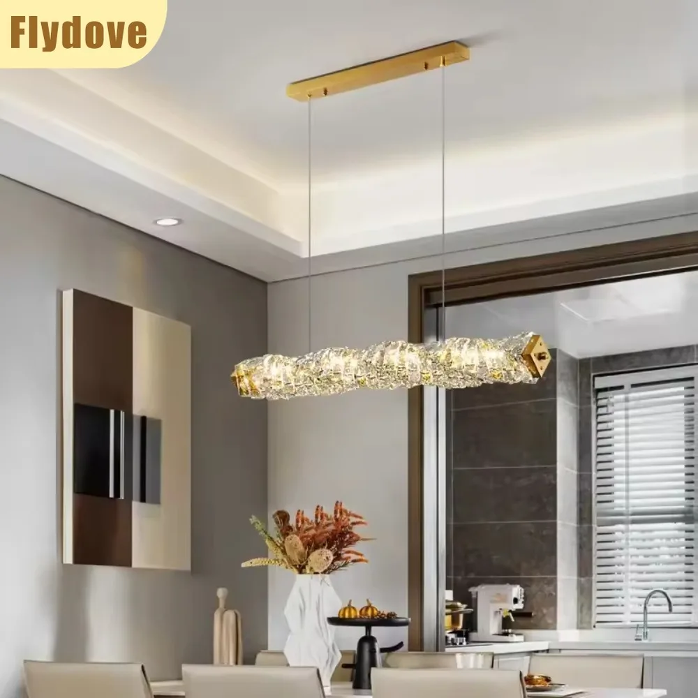 

Modern creative luxury restaurant LED crystal chandelier study living room bedroom apartment indoor lighting decoration lamps