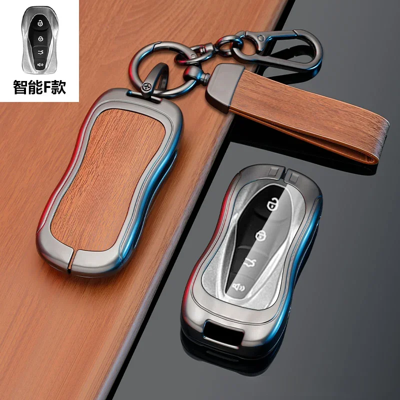 

For Gelly monjaro EMGRAND GS azkarra PREFACE Coolray icon Seely Premium metal leather car key case key chain