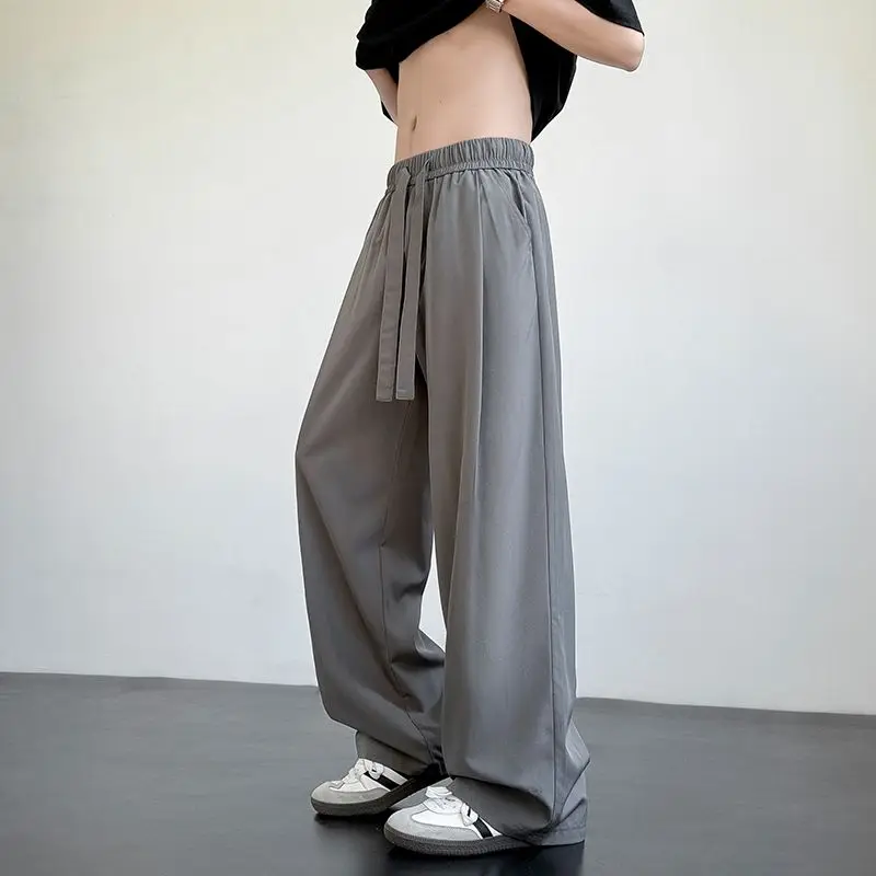 

Men's Spring And Autumn Sports Trend Brand Drape Suit Pants Versatile Drawstring New Loose Straight Leg Casual Pants