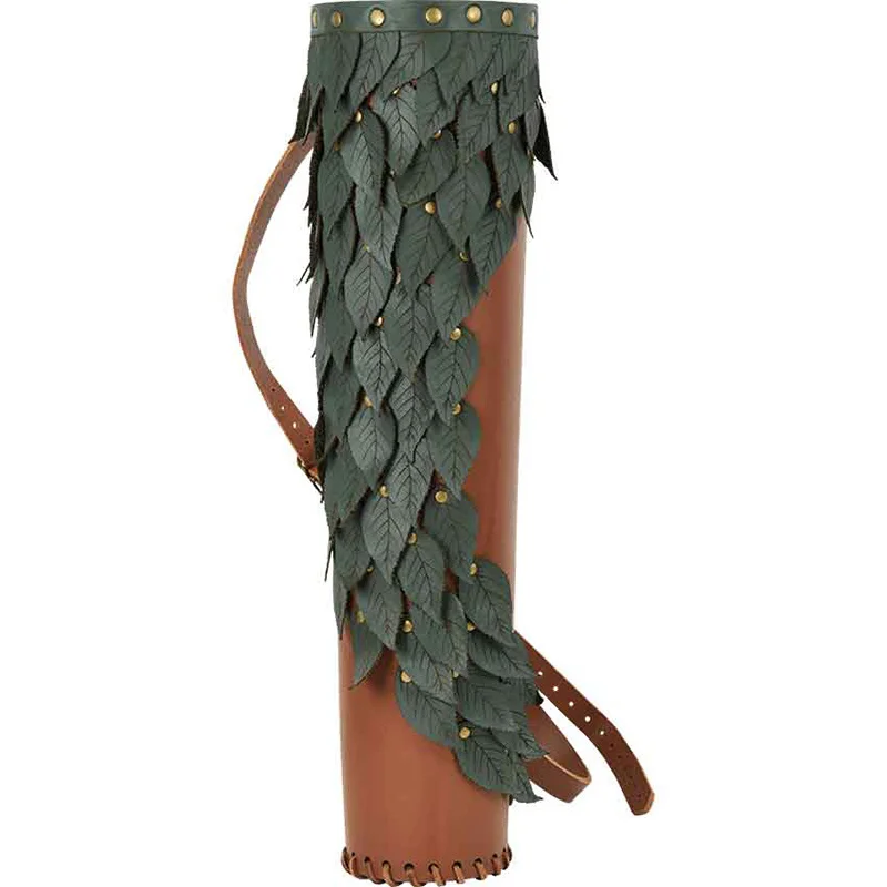 

Medieval Elf Leather Arrow Quiver Viking Knight Nomad Hunting Bag Shoulder Belt Holster Elven Hunter Archery Costume Accessory